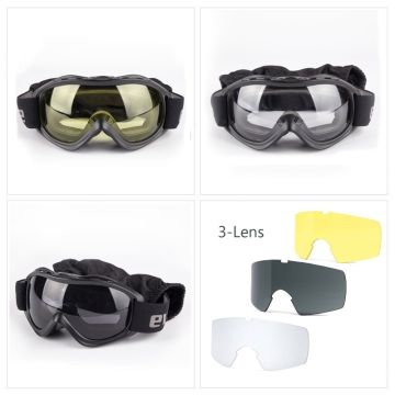 Evolite Ballistik Protector Goggle-Black MIL-PRF Balistik Gözlük