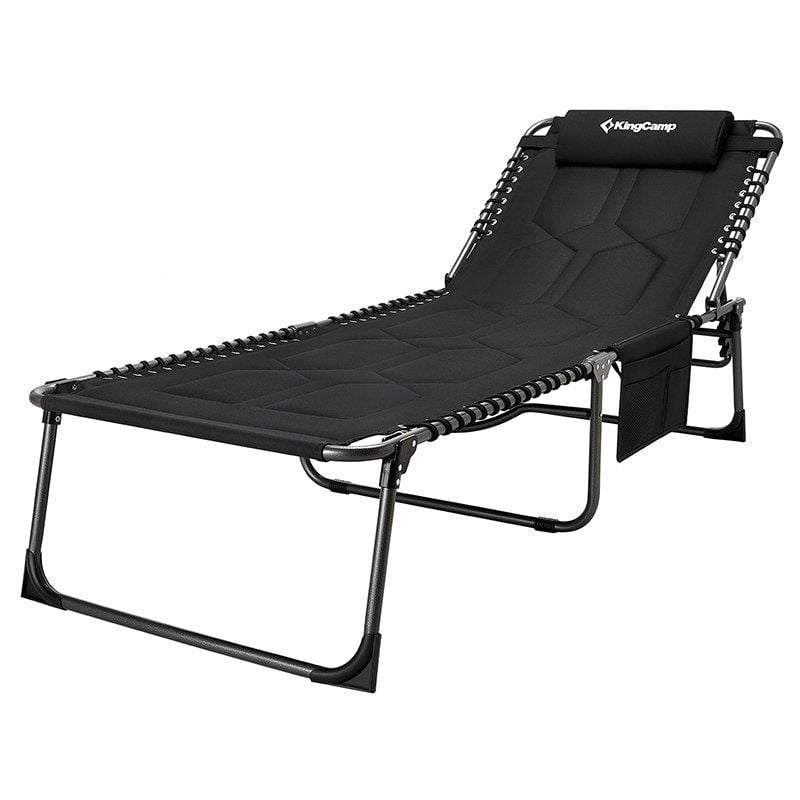 Kingcamp Bavaria Cozy Cot Siyah Şezlong
