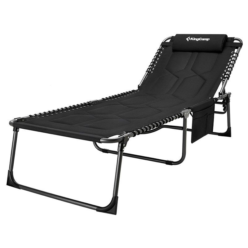 Kingcamp Bavaria Cozy Cot Siyah Şezlong