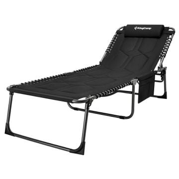 Kingcamp Bavaria Cozy Cot Siyah Şezlong