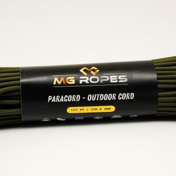 Ropes Polyester Paracord İp 4 mm Haki 30 Metre