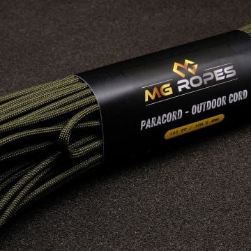 Ropes Polyester Paracord İp 4 mm Haki 30 Metre
