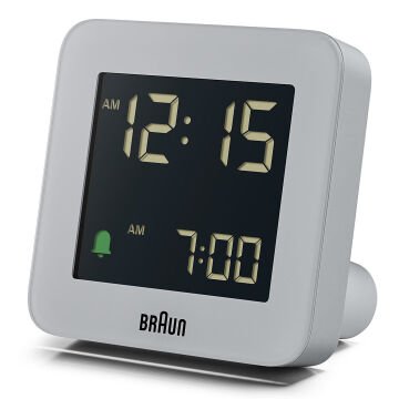 BRAUN BC09G GRİ DİJİTAL ALARMLI MASA SAATİ