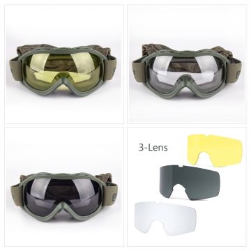 Evolite Ballistik Protector Goggle-Khaki MIL-PRF Balistik Gözlük