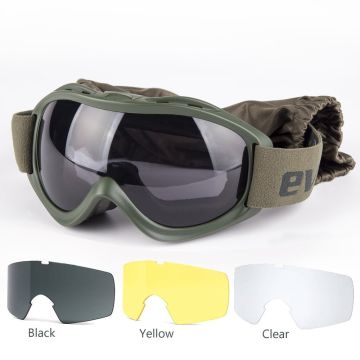Evolite Ballistik Protector Goggle-Khaki MIL-PRF Balistik Gözlük