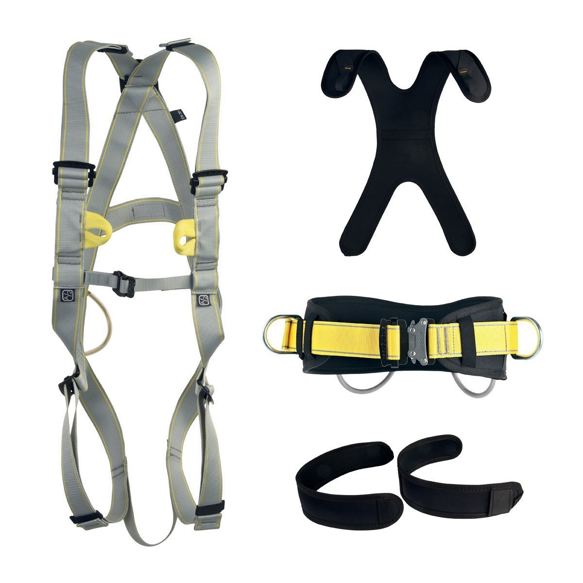 Basic + Padding + Pole II Full Body Harness Endüstriyel Grey