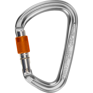 Skylotec XL D Sg Gri Turuncu 29 mm Vidalı Kilitli Geniş D Tipi Alüminyum Karabina EN 362 B EN 12275 B