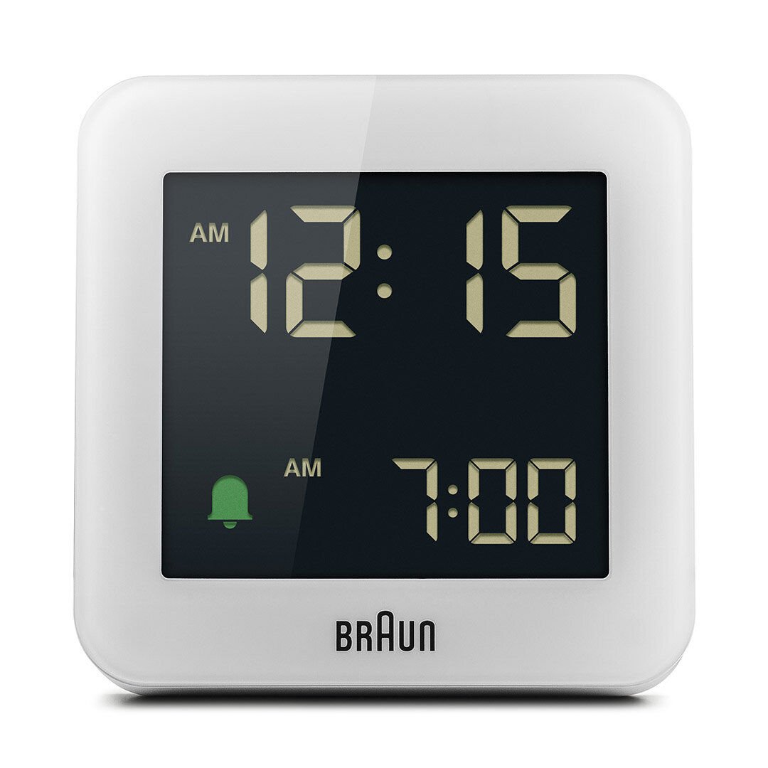 BRAUN BC09W BEYAZ DİJİTAL ALARMLI MASA SAATİ