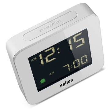 BRAUN BC09W BEYAZ DİJİTAL ALARMLI MASA SAATİ