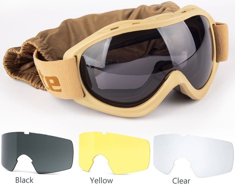 Evolite Ballistik Protector Goggle - Coyote MIL-PRF Balistik Gözlük