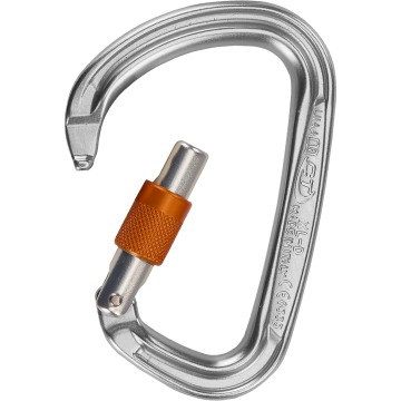 Skylotec XL D Sg Gri Turuncu 29 mm Vidalı Kilitli Geniş D Tipi Alüminyum Karabina EN 362 B EN 12275 B