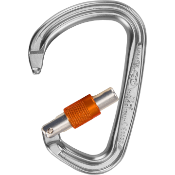 Skylotec XL D Sg Gri Turuncu 29 mm Vidalı Kilitli Geniş D Tipi Alüminyum Karabina EN 362 B EN 12275 B