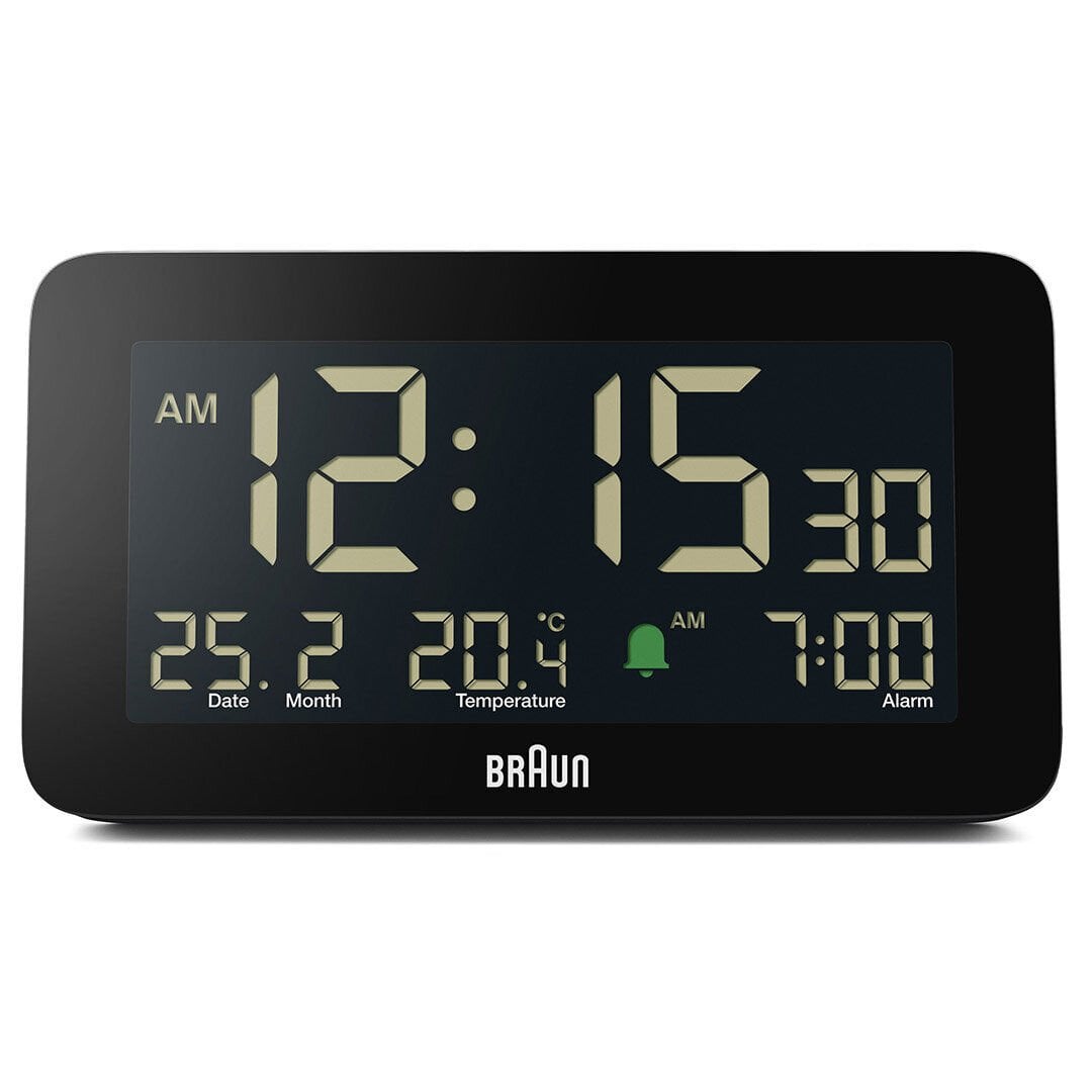 BRAUN BC10B SİYAH DİJİTAL ALARMLI MASA SAATİ