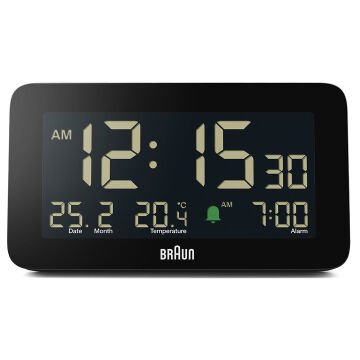 Braun BC10B Siyah Dijital Alarmlı Masa Saati
