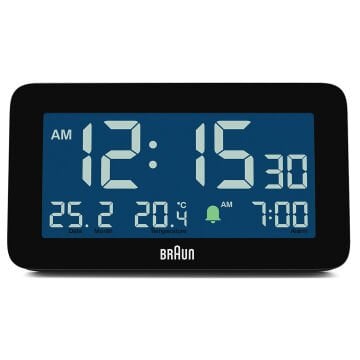 BRAUN BC10B SİYAH DİJİTAL ALARMLI MASA SAATİ