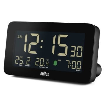 BRAUN BC10B SİYAH DİJİTAL ALARMLI MASA SAATİ
