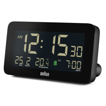 BRAUN BC10B SİYAH DİJİTAL ALARMLI MASA SAATİ