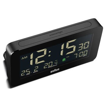 BRAUN BC10B SİYAH DİJİTAL ALARMLI MASA SAATİ