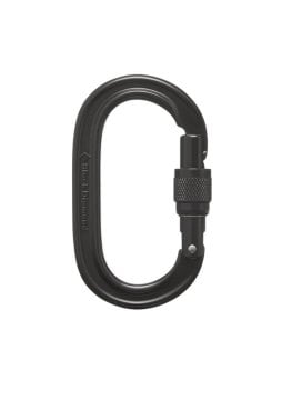 BLACK DIAMOND OVAL KEYLOCK SCREWGATE OUTDOOR KARABİNA Black