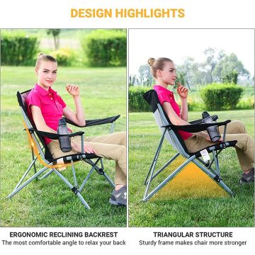 Kingcamp Comfort Arm Siyah/Gri Sandalye