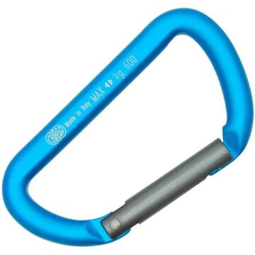 Kong Mini D Camgöbeği Düz Kapılı 6 kN Alüminyum D Karabina Keylock 751E00BD0KK