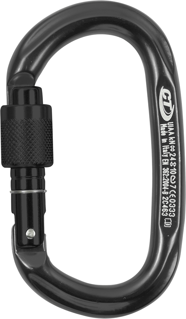 Skylotec Pillar Sg Siyah 21 mm Vidalı Kilitli Alüminyum Karabina EN 362 B EN 12275 B UIAA 121