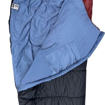 SAVAGE Peak -35 C Bordo-Siyah Uyku Tulumu (YS-535)