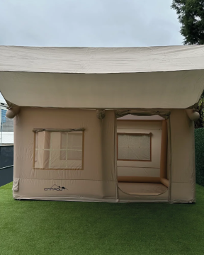 Campout Şişme Kanvas Baca Çıkışlı Kamp Çadırı + Ön Tente
