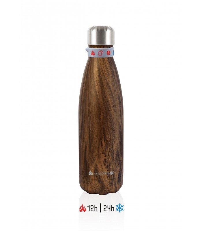 REBEL AHŞAP 500ML Renkli Termos Bardak
