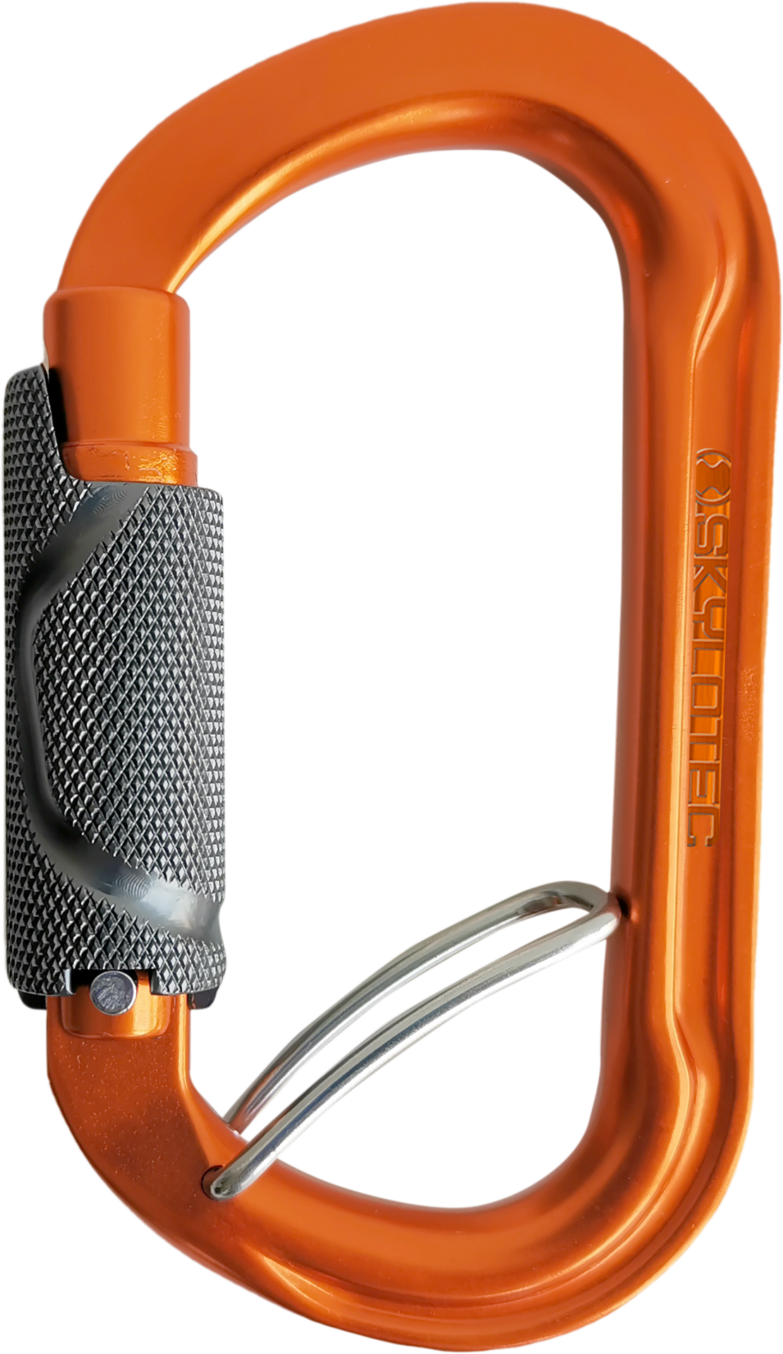 Skylotec Double O Tri Cb 2 0 Gri Turuncu 20 mm Double Trilock Dönme Önleyicili Oval Alüminyum Karabina EN 362 B T EN 12275 B UIAA 121