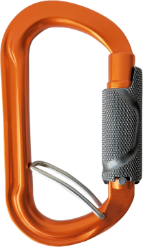 Skylotec Double O Tri Cb 2 0 Gri Turuncu 20 mm Double Trilock Dönme Önleyicili Oval Alüminyum Karabina EN 362 B T EN 12275 B UIAA 121