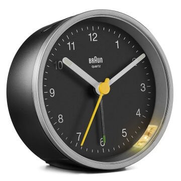 Braun BC12SB Gümüş-Siyah Klasik Analog Alarmlı Masa Saati