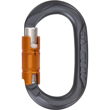 Skylotec Ovx Tg Antrasit 17 mm Trilock Otomatik Kilitli Kompakt Oval Alüminyum Karabina EN 362 B EN 12275 B UIAA 121