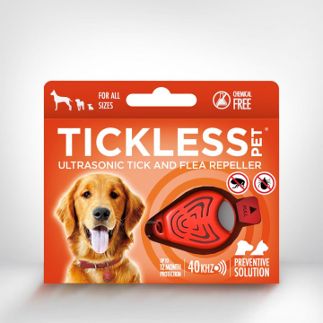 Tickless Pet Evcil Hayvanlar için Ultrasonik Kene ve Pire Kovucu Cihaz Turuncu