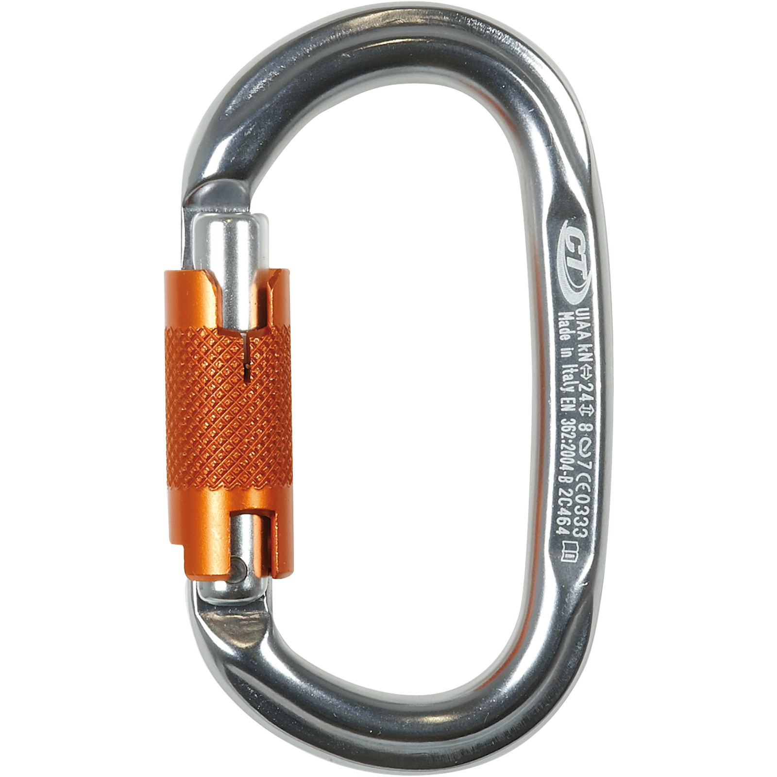 Skylotec Pillar Wg Gri 21 mm Twistlock Otomatik Kilitli Oval Alüminyum Karabina EN 362 B EN 12275 B UIAA 121
