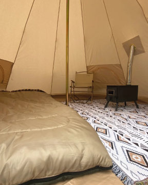 Campout Callisto 4mt Kanvas Baca Çıkışlı Kamp Çadırı