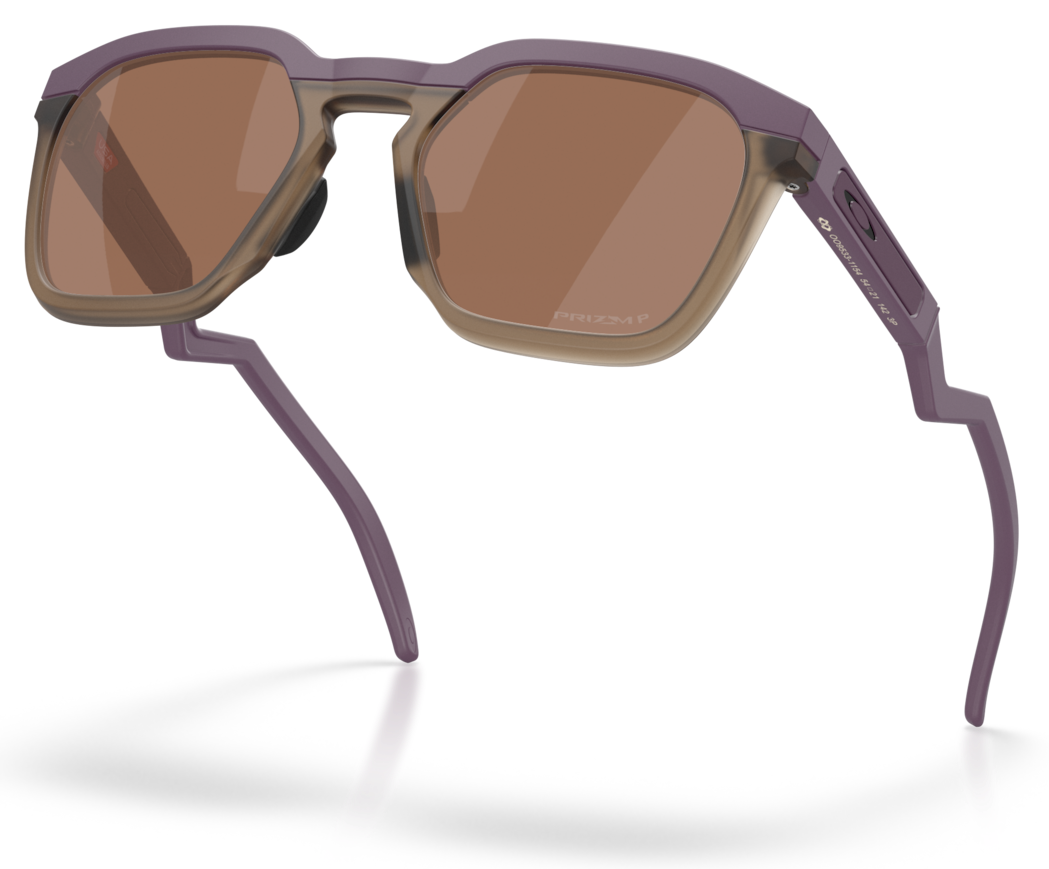 Oakley HSTN SQ Obscura Collection O Matter Çerçeve Prizm Tungsten Polarized Lens Unobtainium Kaymaz Matte Aubergine Güneş Gözlük OO9533-1154