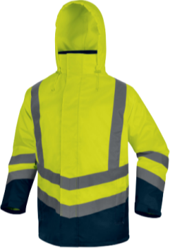 Delta Plus OPTIMUM3 Fosforlu Sarı-Lacivert ve Fosforlu Turuncu-Lacivert 5’i 1 Arada Su Geçirmez Reflektif Parka EN ISO 20471 EN 342 EN 343 EN ISO 13688