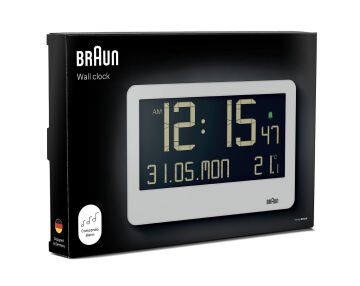 BRAUN BC14W BEYAZ DİJİTAL DUVAR SAATİ
