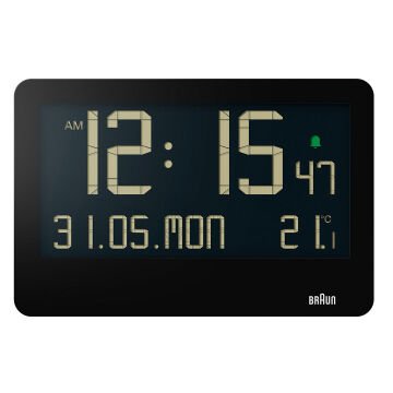 BRAUN BC14B SİYAH DİJİTAL DUVAR SAATİ