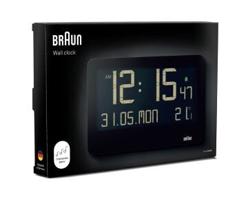 BRAUN BC14B SİYAH DİJİTAL DUVAR SAATİ
