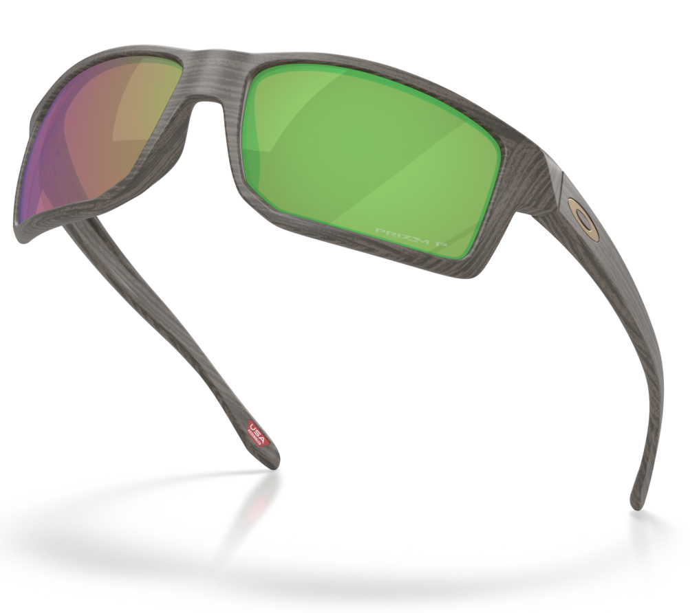 Oakley Gibston O Matter Çerçeve Prizm Shallow Water Polarized Lens Erkek Güneş Gözlük Woodgrain OO9449-2661