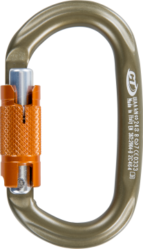Skylotec Pillar Wg Hc Kahverengi Turuncu 21 mm Twistlock Otomatik Kilitli Aşınmaya Dayanıklı Oval Alüminyum Karabina EN 362 B EN 12275 B UIAA 121