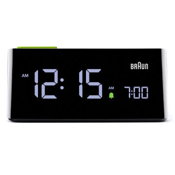 BRAUN BC16BEU SİYAH VA LCD EKRAN DİJİTAL ALARMLI MASA SAATİ