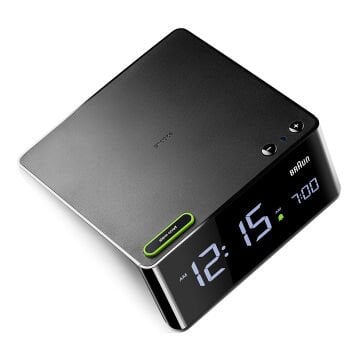 BRAUN BC16BEU SİYAH VA LCD EKRAN DİJİTAL ALARMLI MASA SAATİ