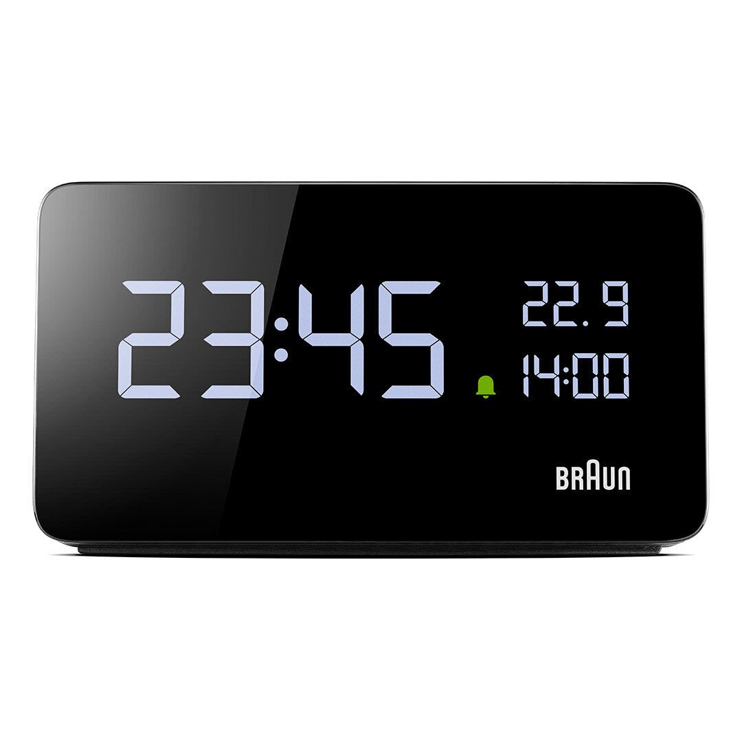 BRAUN BC20BEU SİYAH DİJİTAL ALARMLI MASA SAATi