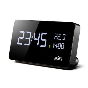 BRAUN BC20BEU SİYAH DİJİTAL ALARMLI MASA SAATi