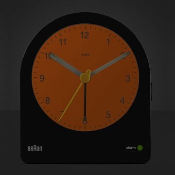 BRAUN BC22B SİYAH KLASİK ANALOG ALARMLI MASA SAATİ