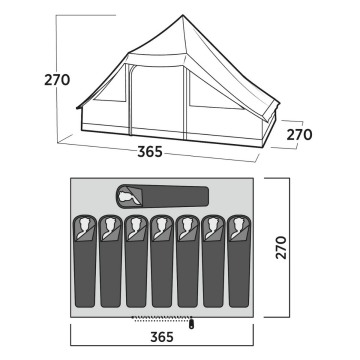 Easy Camp Orsa Cabin 10M² Glamping Yüksek Aile Çadırı