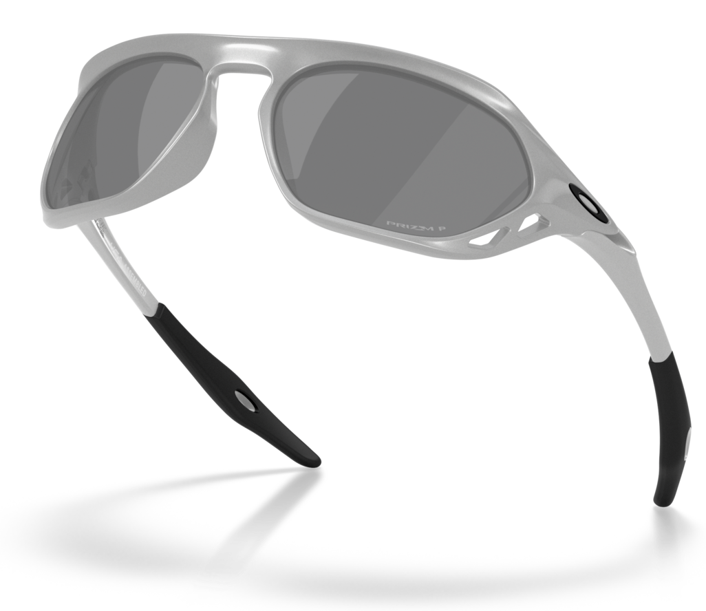 Oakley Cage Jacket O Matter Çerçeve Prizm Black Polarized Lens Unobtainium Kaymaz X Silver Güneş Gözlük OO9537-0961